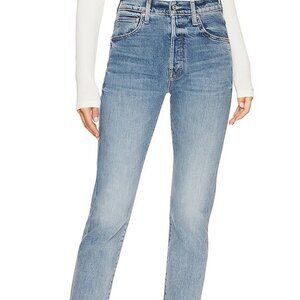 MOTHER Jeans High Waisted Hiker Hover Straight Leg